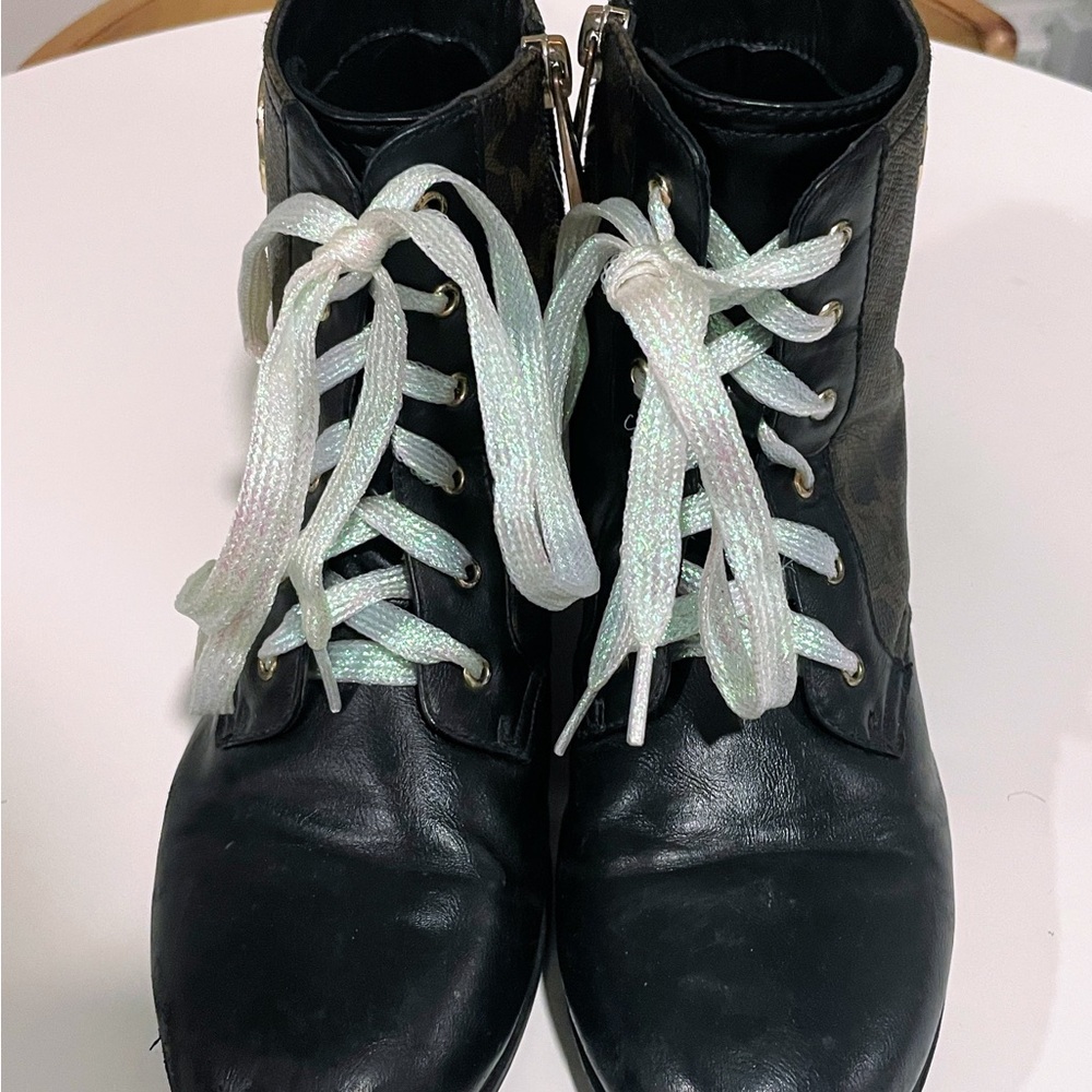 MICHAEL Michael Kors Black Lace-Up Boots